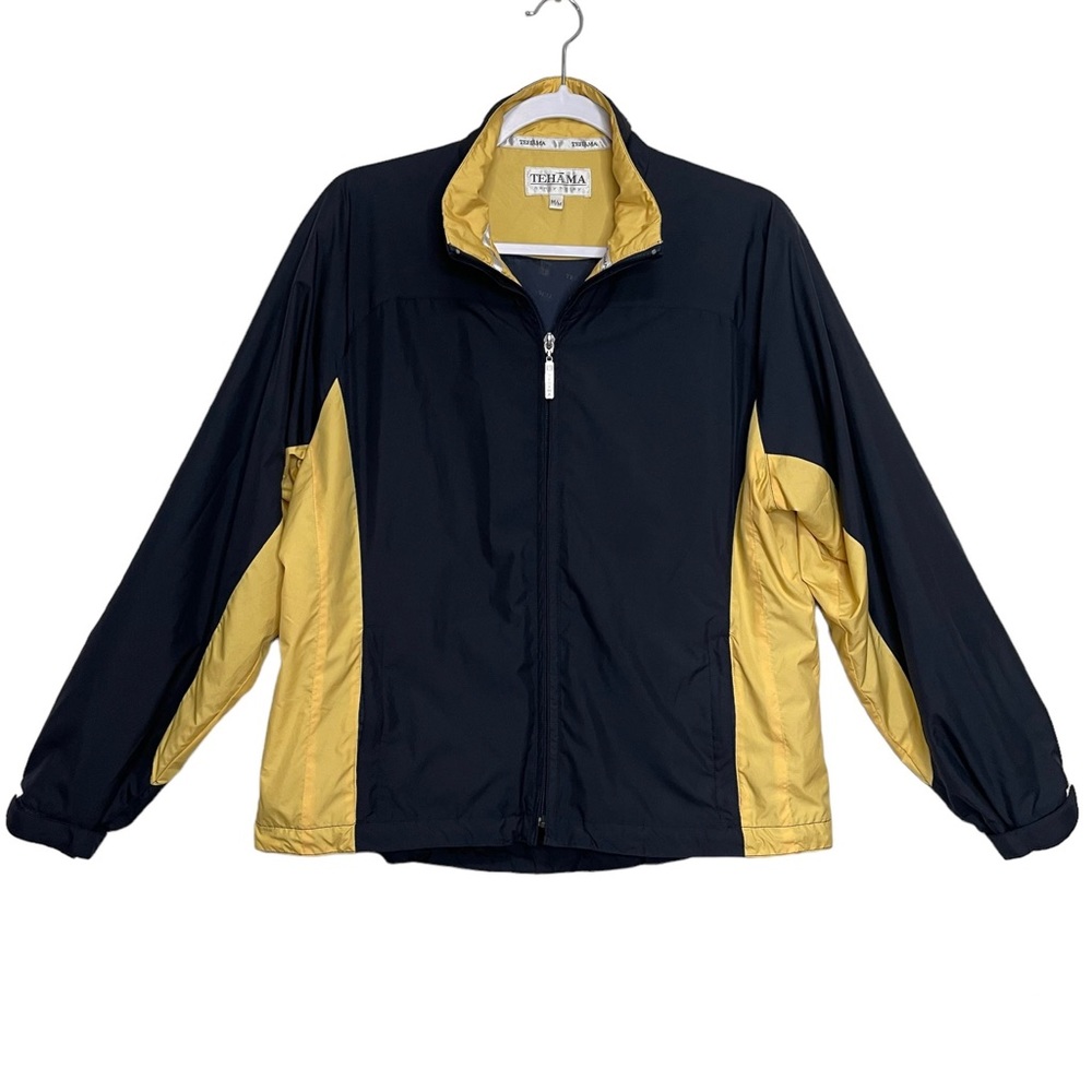 Tehama Golf Windbreaker Jacket Nancy Haley Zip Up Lightweight Zip Pocket Size M